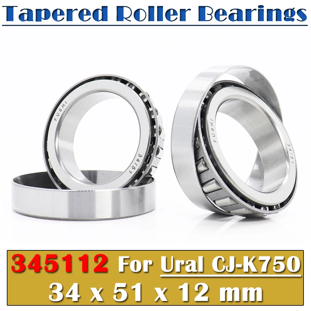 345112 Ural CJ-K750 Motor 34*51*12 mm 2PC Front Steering Wheel V Directional Bearing Case For R1 R50 R71 M72 Threst Kit Steering