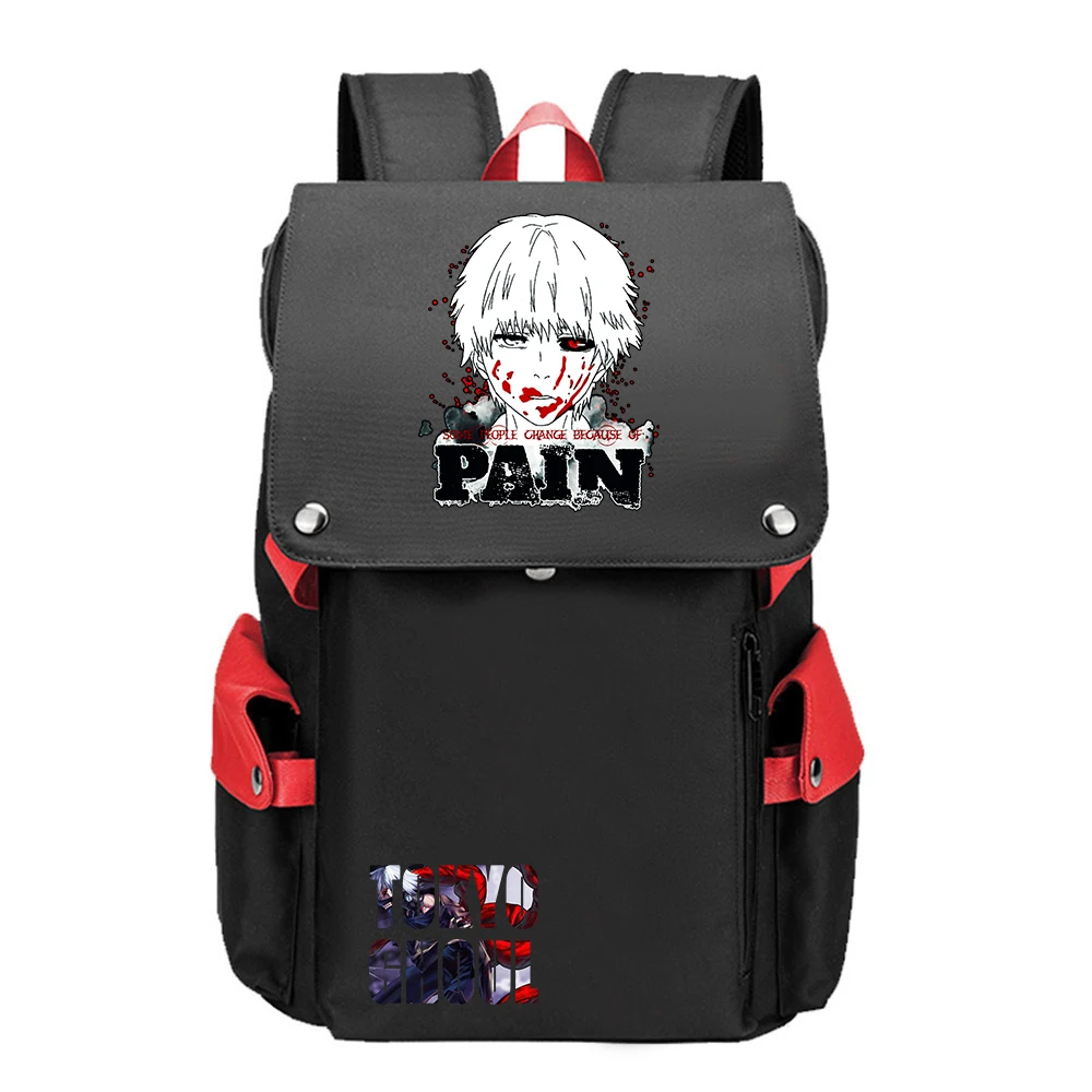 Tokyo Ghoul Anime School Bags Large Bookbag Unisex Travel Backpack Kaneki Ken Print Women Back Pack Oxford Laptop Bagpack