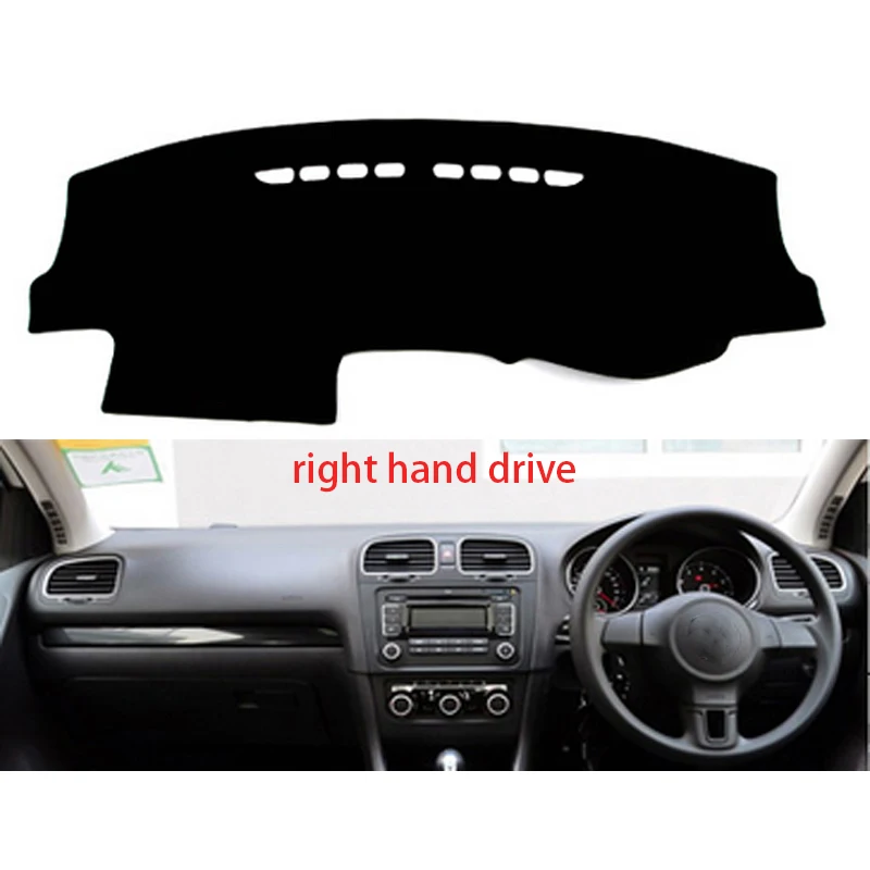 For Volkswagen golf 6 2010 2011 2012 Car Styling Dash Mat Dashmat Dashboard Sticker Cover Sun Shade Dash Board Cover Carpet