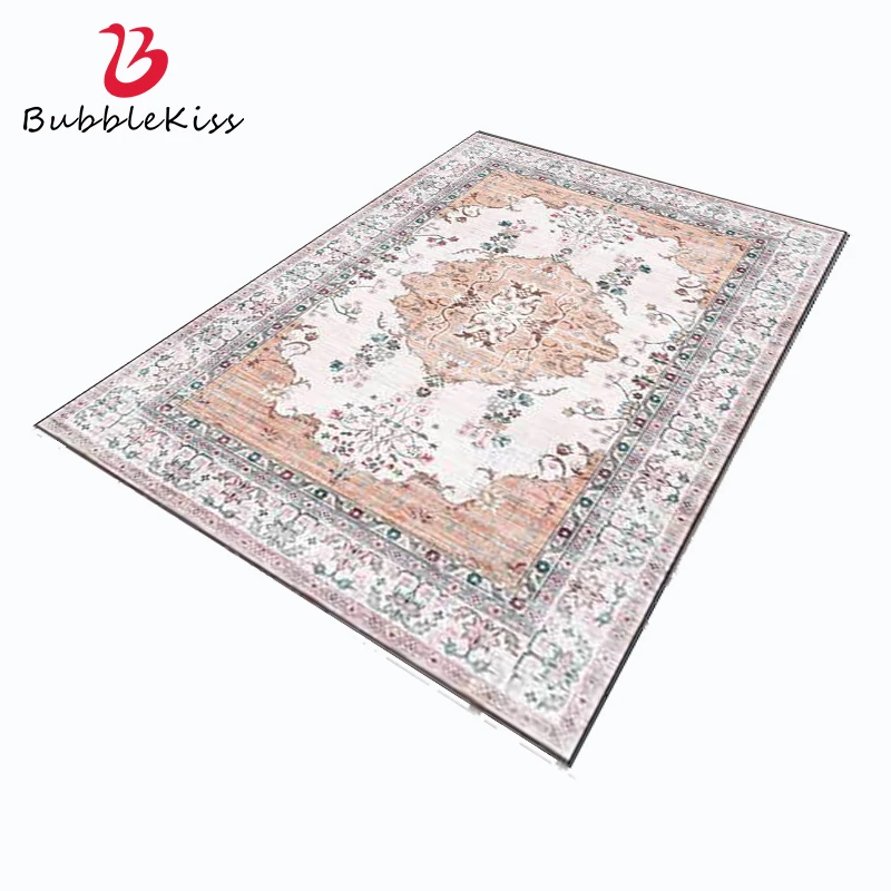 

Bubble Kiss Ethnic Style Morandi Design Carpet for Living Room Customized Bedside Decor Non-slip Floor Mat Thickened Bedroom Rug