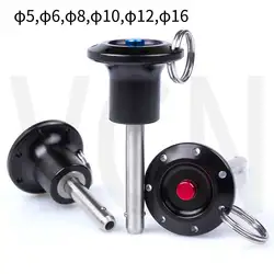 VCN111.Ball lock pins, quick release pins,button type,Aluminium safety handle,dia 6/8/10/12/16 lgth 10 TO 230 mm good quanlity