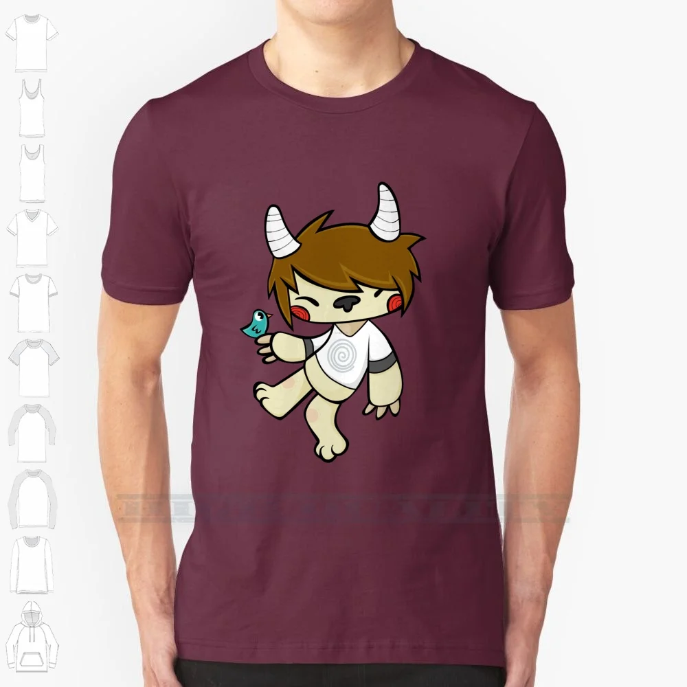 Birdoo 100% Cotton T Shirt Character Vector Monster Bird Cute Kawaii Kids Fun Boy Girl Animal Cool Animation Tee Short Sleeve