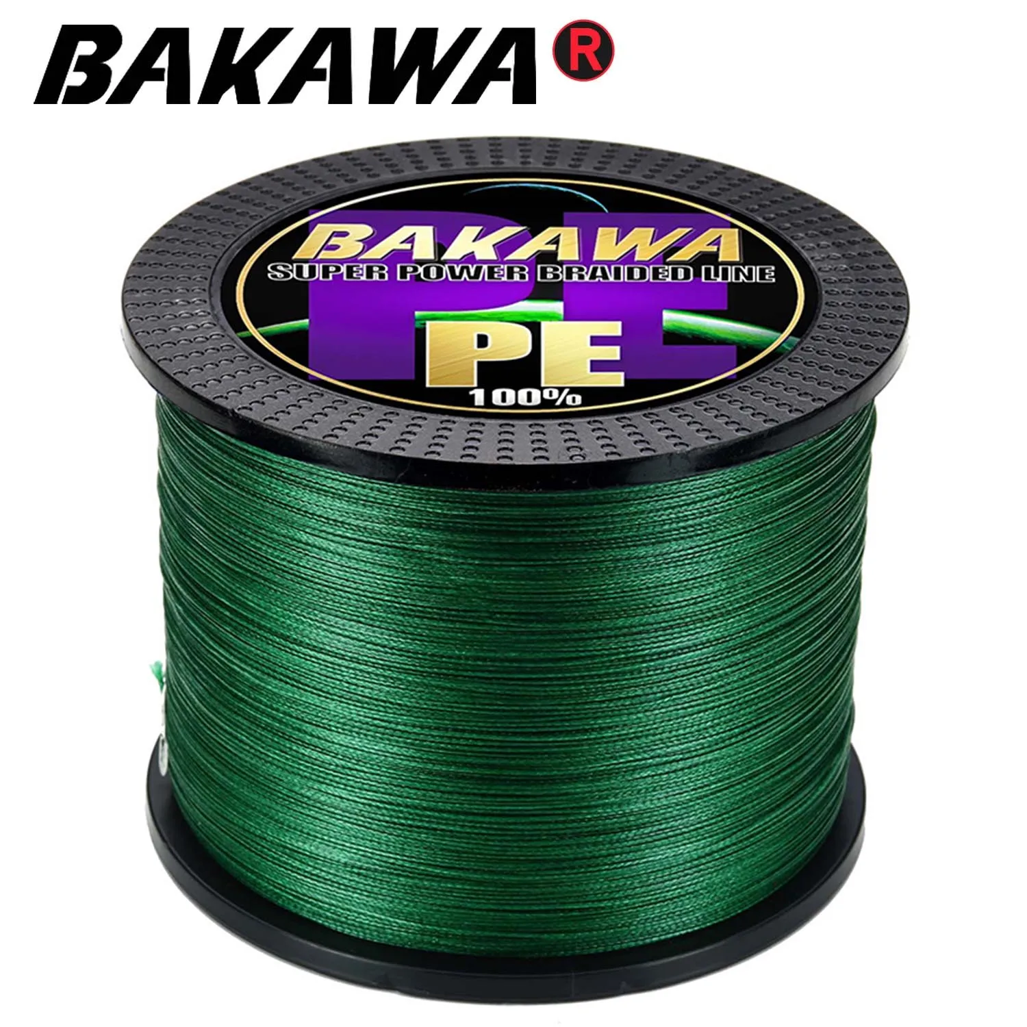 BAKAWA 4 Strands Braided Fishing Wire Line 300M 500M 1000m Japanese Multifilament 100% PE Durable Carp Super Strong New X4