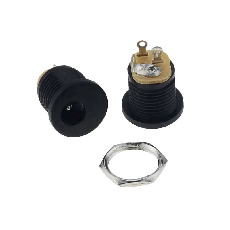10PCS 12V 3A Plastic Male Plugs Female Socket Panel Mount Jack DC Power Connector Electrical Supplies