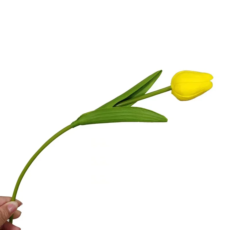 20 Heads Artificial Tulips Flowers Bouquet for Home Room Office Party Wedding Decoration Excellent Gift Idea for Mothers Day