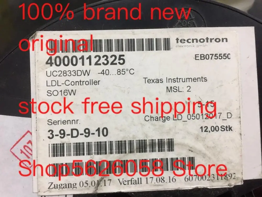 

5PCS/LOT UC2833DW SOP-16 100% new original freeshipping