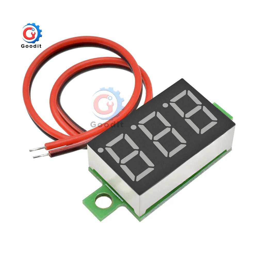 0.36\'\' Mini Digital Voltmeter Voltage Tester Meter DC 4V-32V LED Screen Electronic Parts Accessories Digital Voltmeter 12V 24V