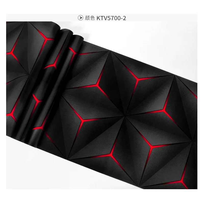 Ktv Wallpaper Hall Flash Wallcloth 3D Stereo Plane motivi geometrici scatola a tema sfondo Pape carta da parati murale 3d