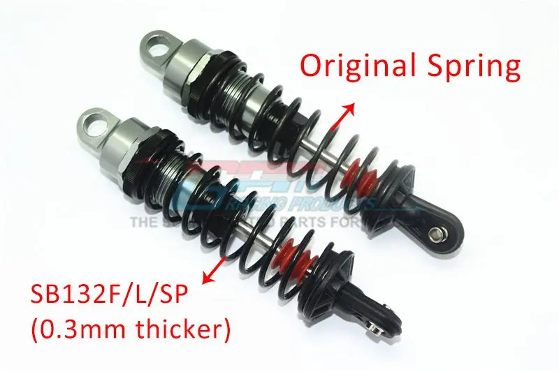 GPM Spare Springs 2.4mm Coil Length for Front Shocks 132mm 2.5mm Coil Length for Rear Shocks 170mm fit  LOSI 1/6 SUPER BAJA REY