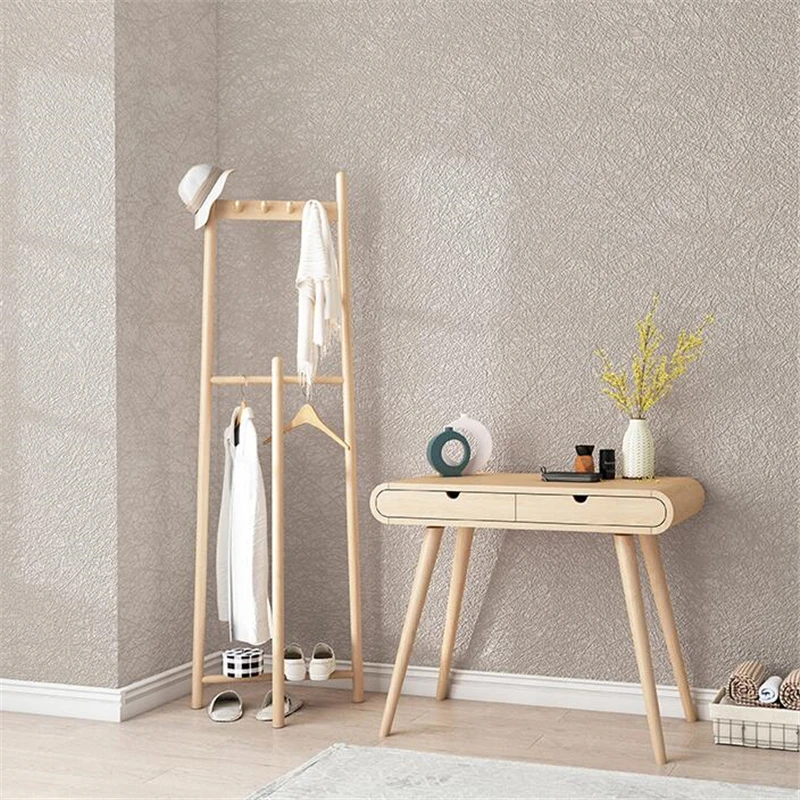 WELLYU Modern minimalist non-woven silk wallpaper plain solid color white wallpaper Nordic style living room bedroom clothing