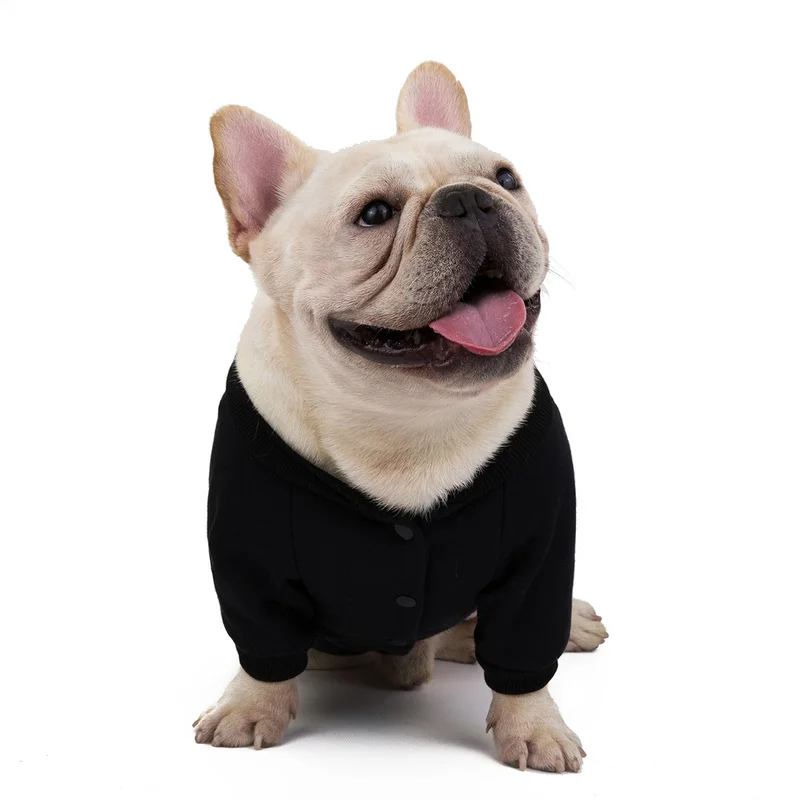 Pet Clothes Fashionable New Solid Color Casual Autumn And Winter Bulldog Puppy Chihuahua Pet Clothes French Bulldog S-XXL Size