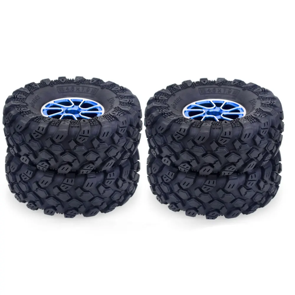 

4Pcs 1.9inch 1/10 RC Crawler Truck Wheels Tires For Redcat HPI FTX Mauler TRAXXAS TRX4 RGT Traction Hobby Founder II Axial SCX10