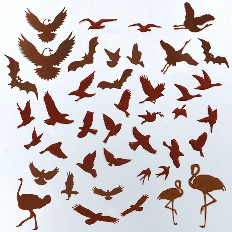 DUOFEN METAL CUTTING DIES small flying birds eagle sea gull swallow dove stencil DIY Scrapbook Paper Album 2019 new