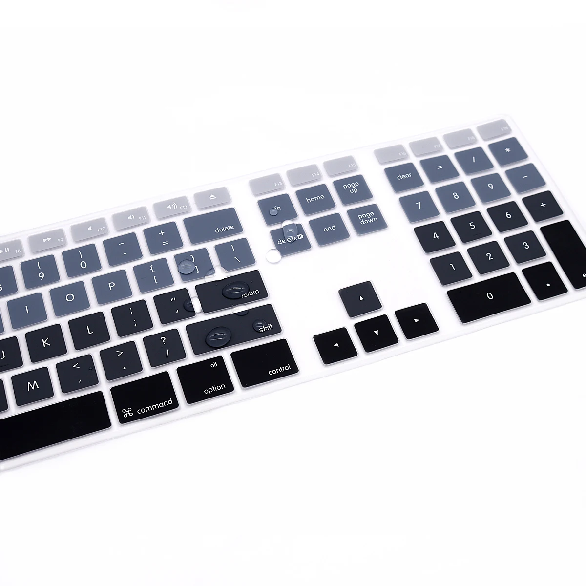 Silicone Keyboard Cover Keypad Skin Protector For Apple Magic Keyboard with Numeric Keypad A1843 MQ052LL/A  MB110/B  A1243 Imac