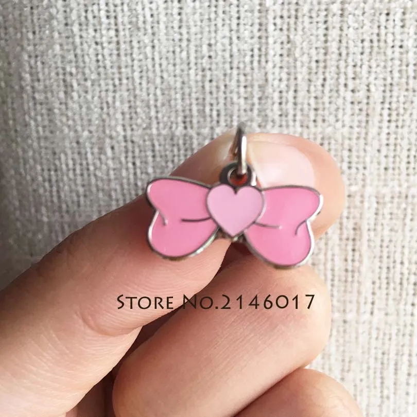 50pcs Custom Enamel Bowknot Lapel Pin Girl Collar Brooch Badge Popular Fashion Ladies Butterfly Bow Knot for Women