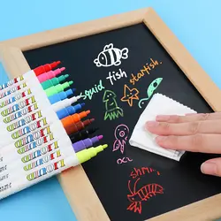 Stylos marqueurs à craie effaçables liquides, marqueurs pour verre, fenêtres, tableau noir, autocollants, stylo à encre liquide, outils de tableau noir, bureau, ensemble de 12 documents
