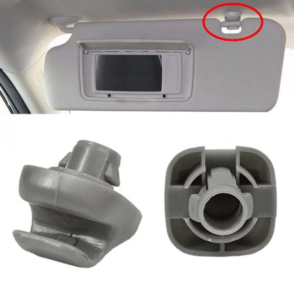 

2x Gray Sun Visor Hook Holder Clip Bracket For Accord Civic Si CR-V Element Odyssey Pilots Ridgeline Car Replacement Accessorie