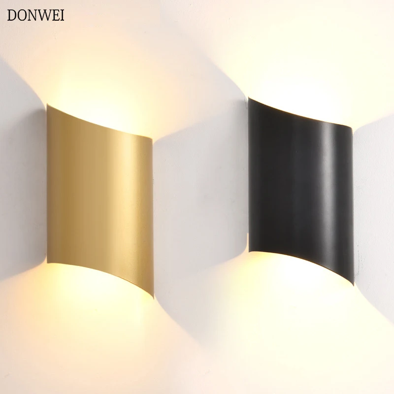 

Modern Led Wall Lamp Indoor Stair Light Fixture Bedside Loft Living Room Up Down Home Hallway Up and Down Wall Sconces AC85-265V