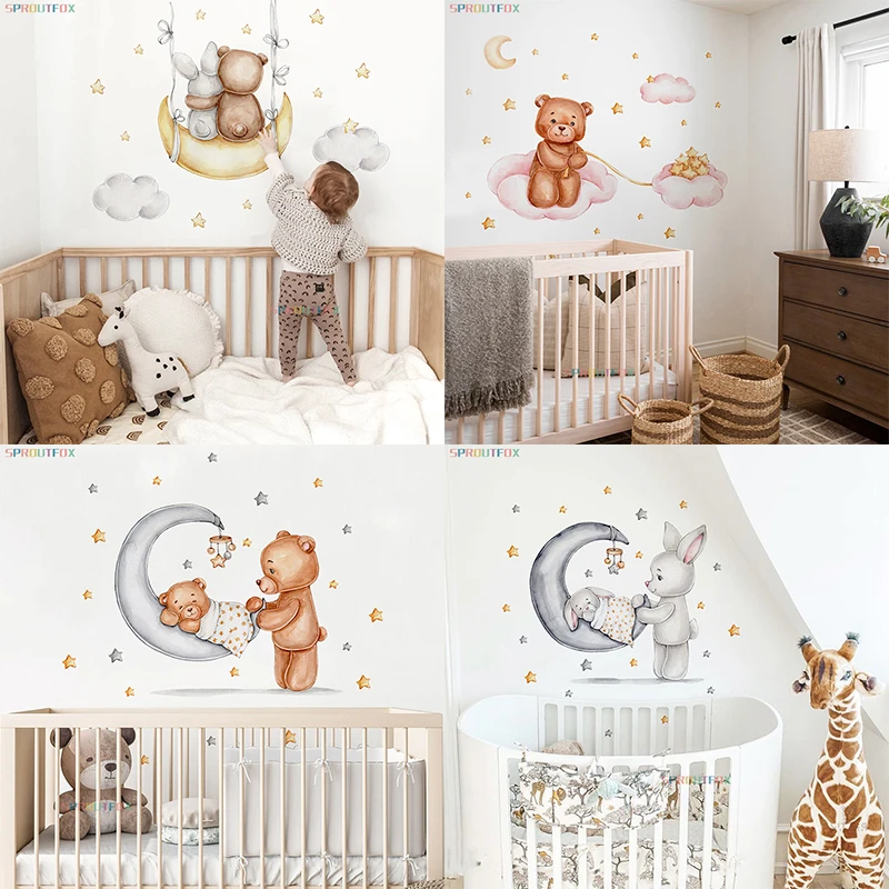 Stiker Dinding Gajah Jerapah D - Baby Nursery Vinyl ulasan dan harga