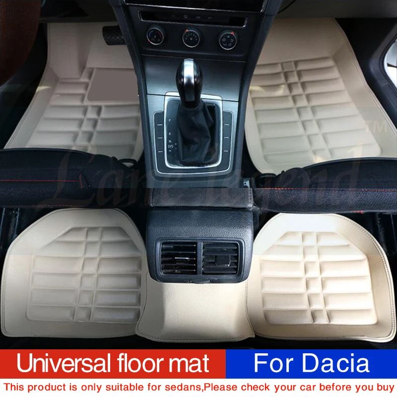 Universal car floor mats for Dacia Sandero Duster Logan car seat cushion Interior Accessories Automobiles foot covers