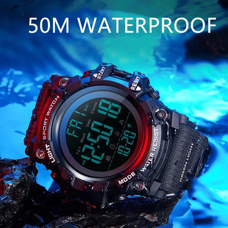 

Mens Watches SKMEI Brand Sports Military Waterproof LED Digital Chrono Countdown Army Male Wrist watch Clock Relogio Masculino