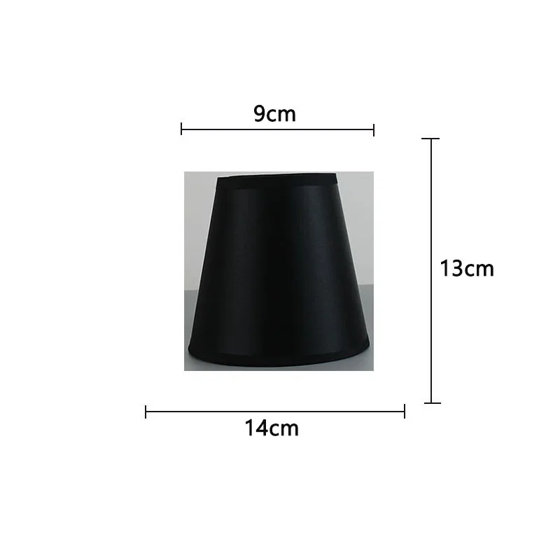 2pcs 3pcs Modern Fashion Black Gold Color Reflective Cloth Lamp Shade,Chandelier Wall Lamp Lampshades, E14 and Clip on