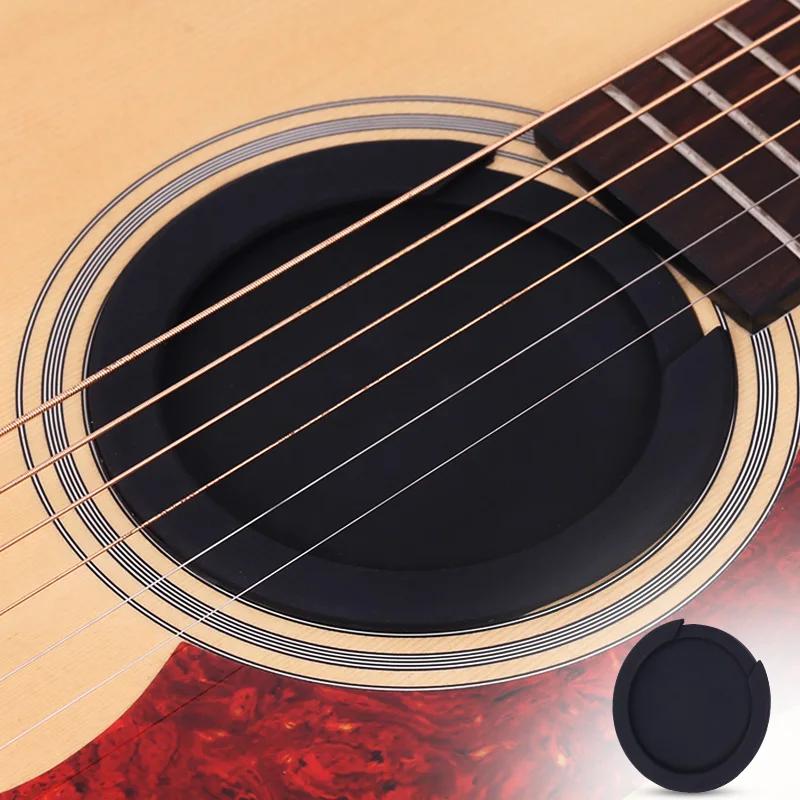 Guitar Silicone Sound Hole Cover Weak Buffer Plug Acoustic Guitar Pickup Anti-howling Volume Button Cap