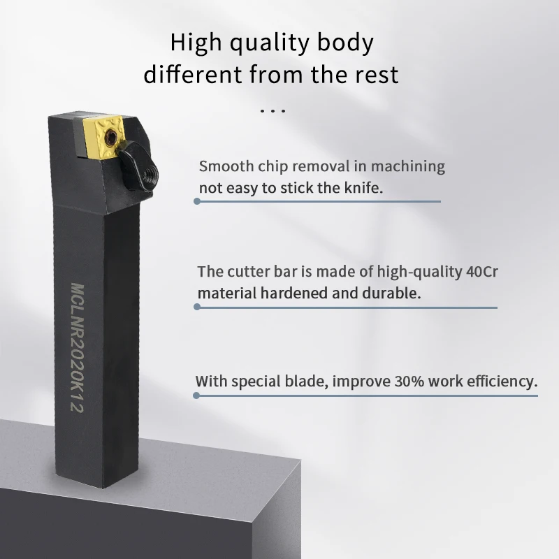 MCLNR/L MCLNR1616 MCLNR2020 MCLNL2525 MCLNL3232 composite external turning tool Carbide inserts CNMG CNC Boring Bar