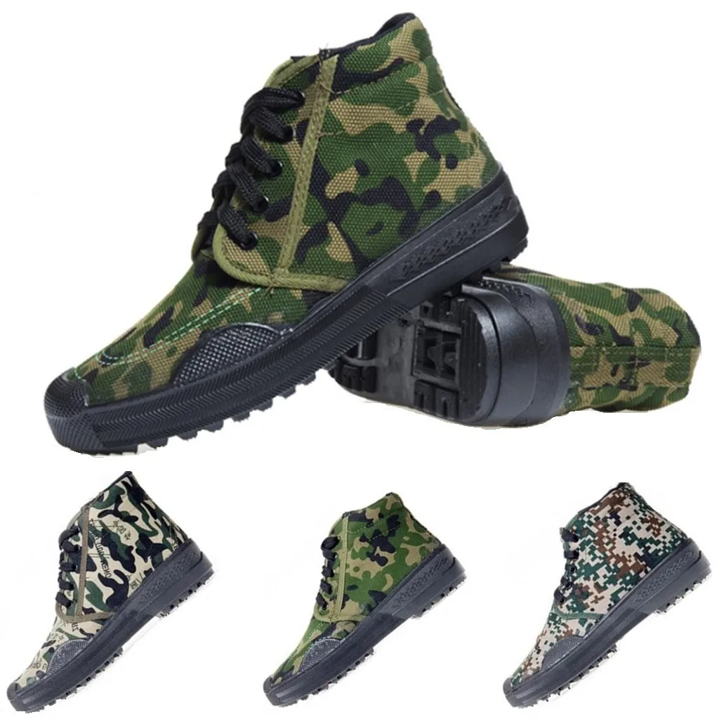 Men\'s Casual Camouflage Labor Insurance Shoes Non-slip Training Liberation Shoes A Pedal Lazy Work Cloth Shoes Men Scarpe Uomo