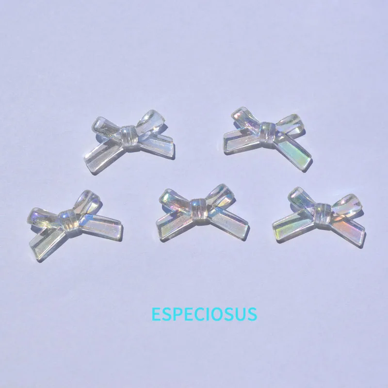 DIY Necklace Department Cartoon Bow Charms Multi Color Plated Bowknot Pendants Big Acrylic beads 34*19MM Jewelry Making Findings