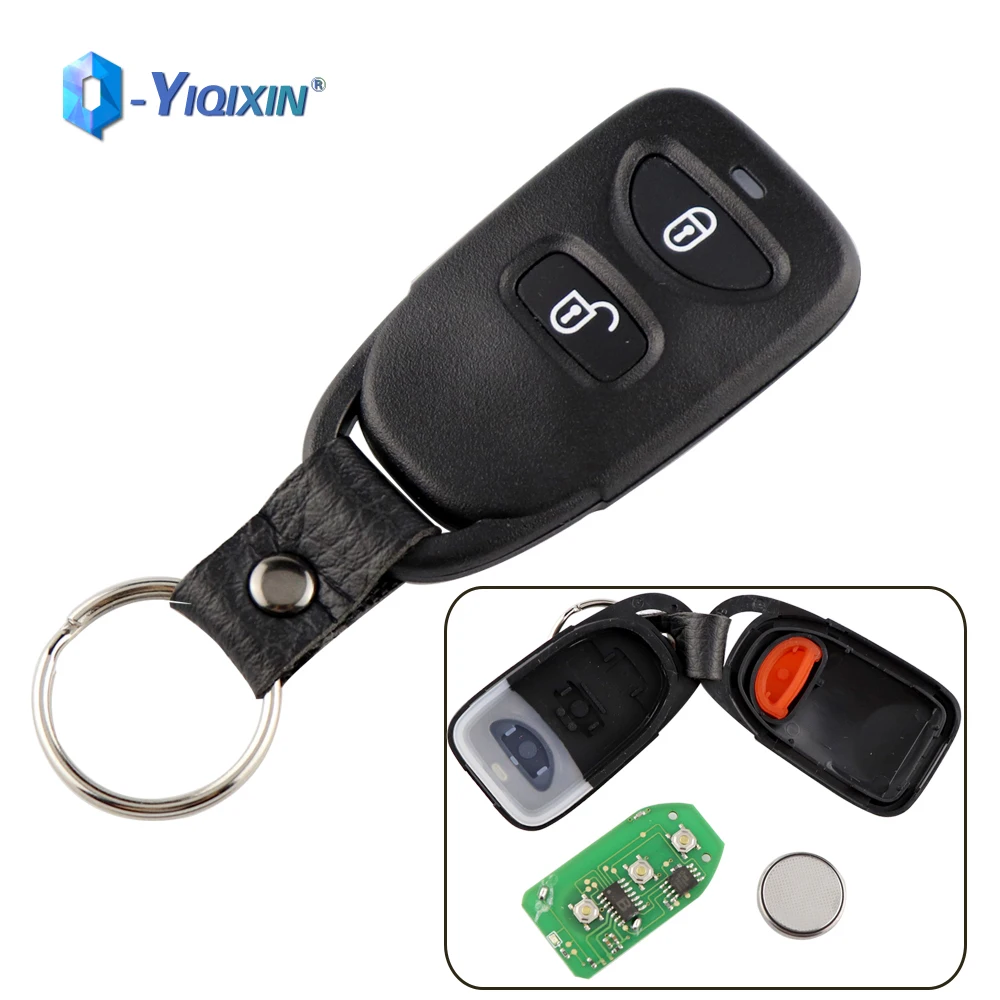 YIQIXIN Smart Remote Control Car Key 2+1 Panic Buttons Fob For Hyundai Tucson Santa Fe 2005-2009 General For Kia Carens 433Mhz