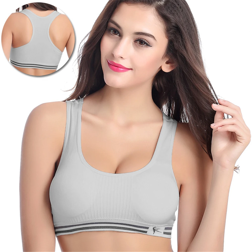 

Sports Bra without a steel ring close together, trackless large-size vest-style running sleep fitness underwear D338