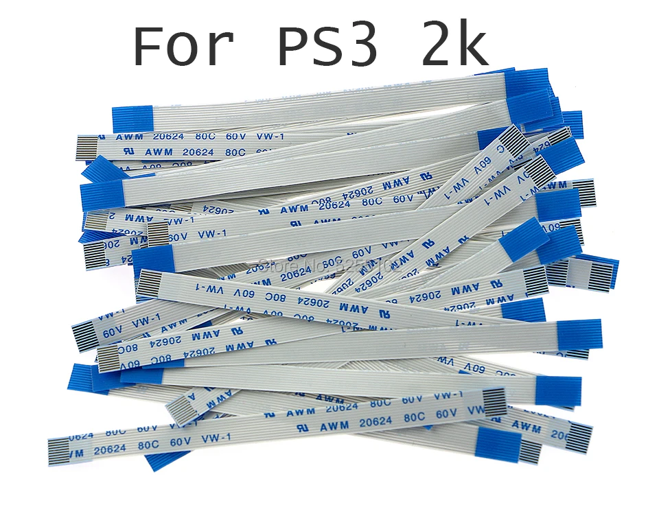 500 قطعة السلطة على إيقاف التبديل إعادة تعيين كابل الشريط 6pin 10pin 4K 4000 ل ps3 سليم 2000 2500 3000 2K 3K 2.5K كابل الشريط الطاقة
