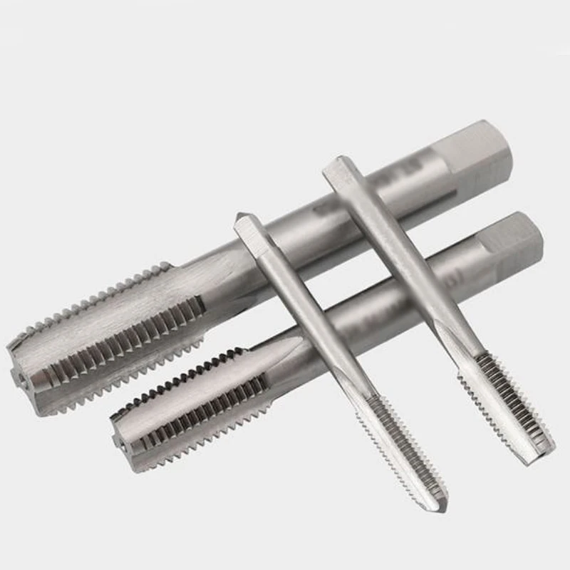 Steel American Standard HSS UNC UNF Machine Plug Thread Screw Taps and Dies Set 2-56 4-40 5-40 6-32 8-32 10-24 1/4 apper Drill