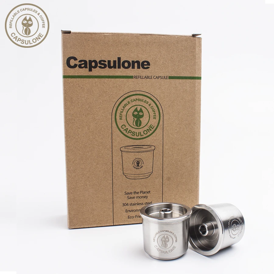 

Capsulone Refillable Coffee capsule pod resuable Filter cup fit for illy Coffee Machine Metal Stainless Steel Coffee capsule