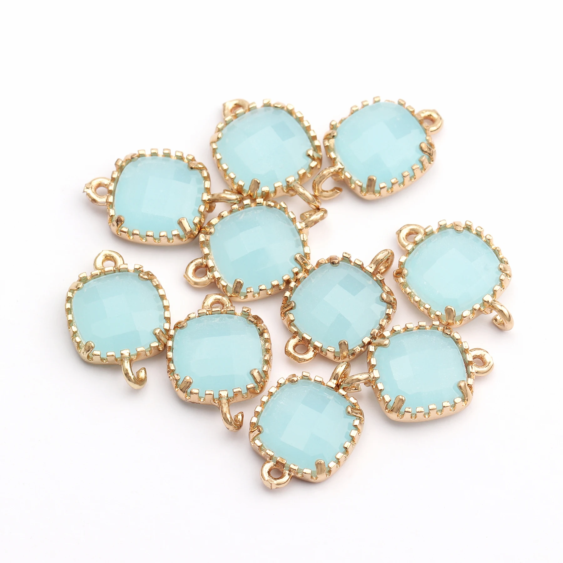 GUFEATHER M462,jewelry accessories,copper metal,hand made,glass,charms,jewelry making findings,diy pendants,10pcs/lot