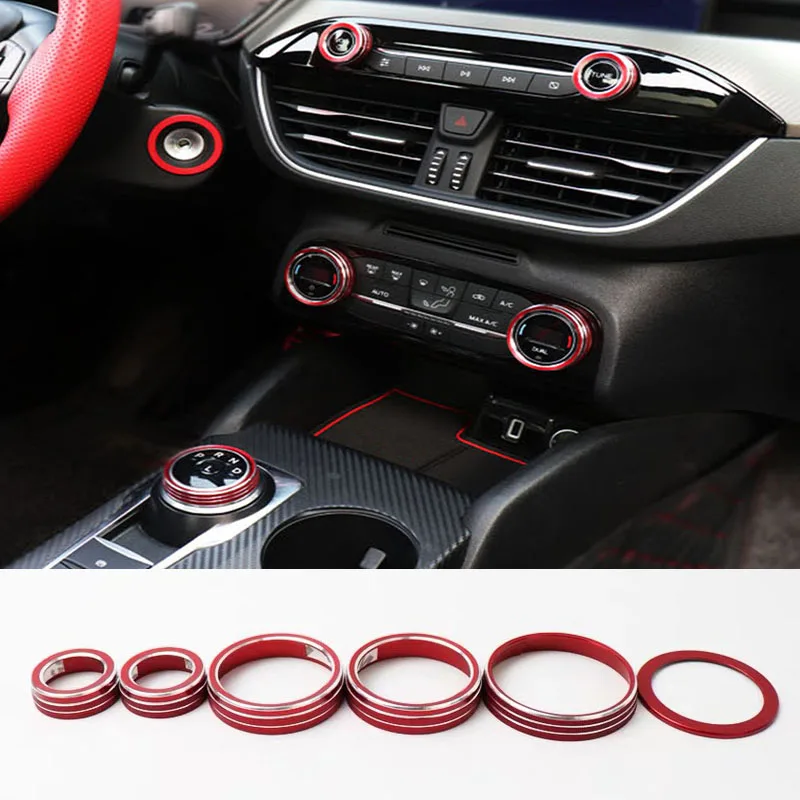 For Ford Focus MK4 2019 2020 Knob Ring Volume Ring Central Control Knob Ring Lgnition Ring