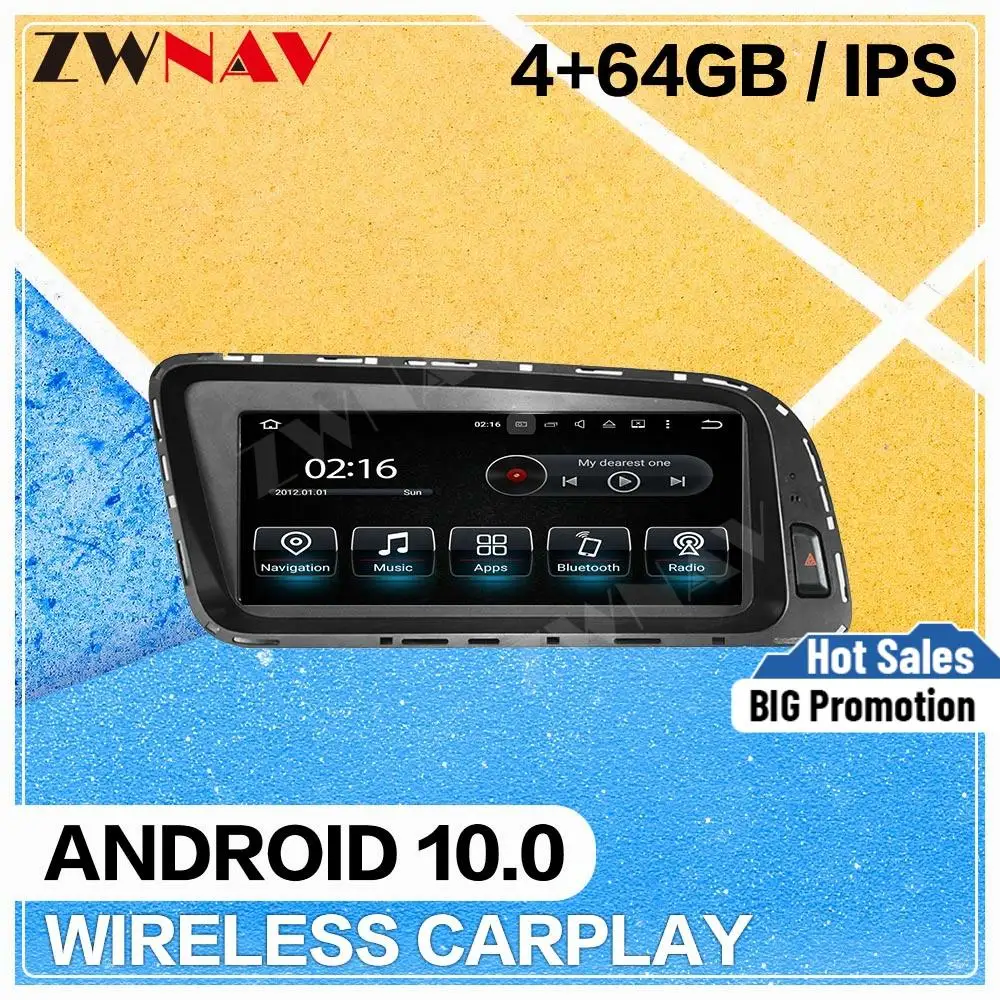 Android Screen Car Multimedia Player For AUDI Q5 A4 B8 2009 2010 2011 2012 2013 2014 2015 GPS Navi Audio Radio Stereo Head Unit