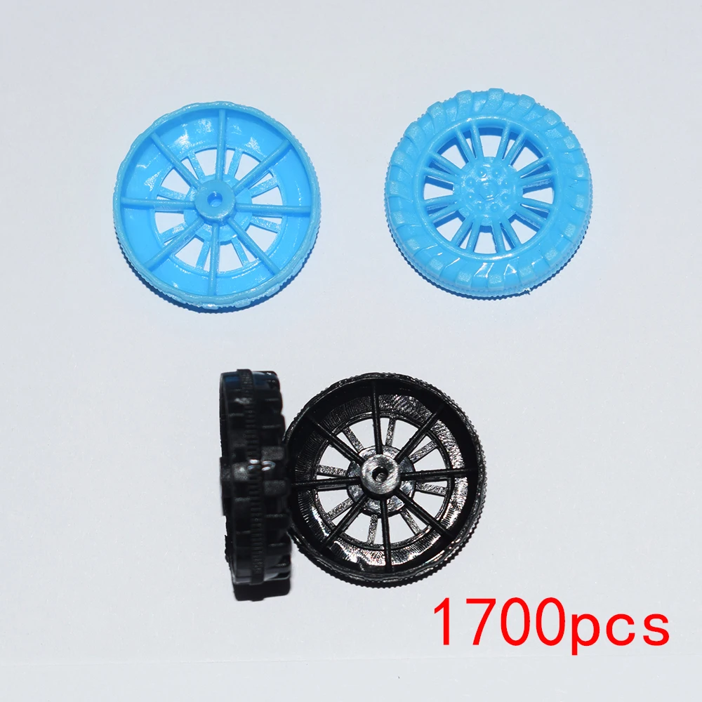 

1700pcs 2x26mm plastic wheel dron rc car plane robot kids toys for boys diy baby accessories montessori juguetes nero WT262AHBBK