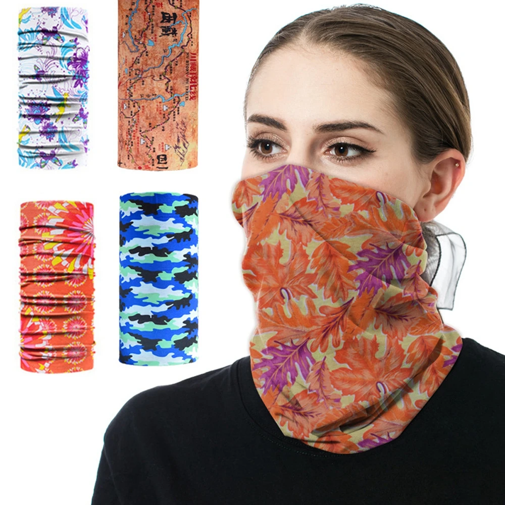 Windproof Head Scarves Neck Warmer Cycling Camping Hiking Men Women Fashion Magic Scarves Turban Outdoor Headband Bandanas