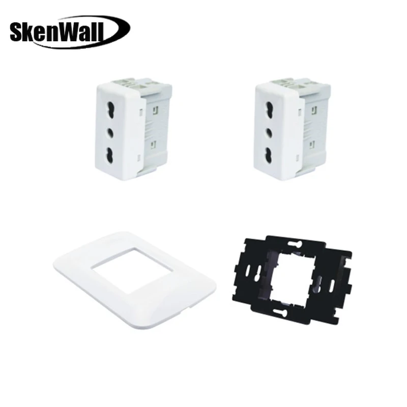 118 Type PC Panel Italian Standard Israeli Wall Switch Concealed Italian Standard Power Socket with USB