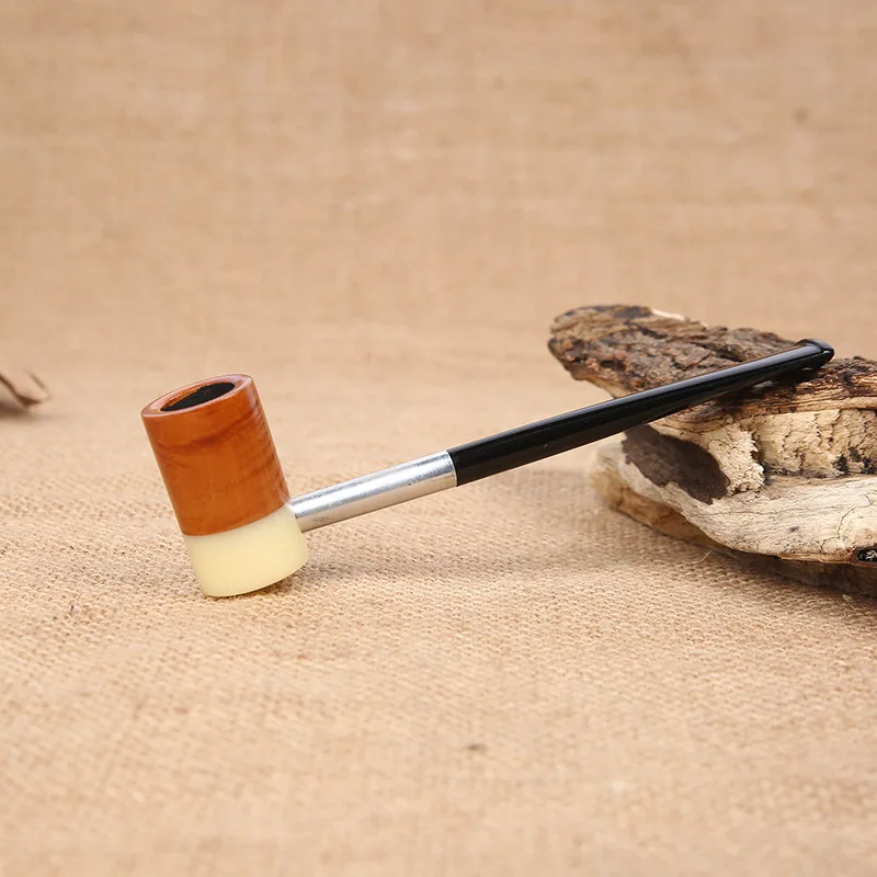 Sailor Man Straight Tobacco Smoking Pipe Briar Wood Pipe Handmade Smoking Pipe Vintage Smoke Pipe Accessory Gift for Grandfather