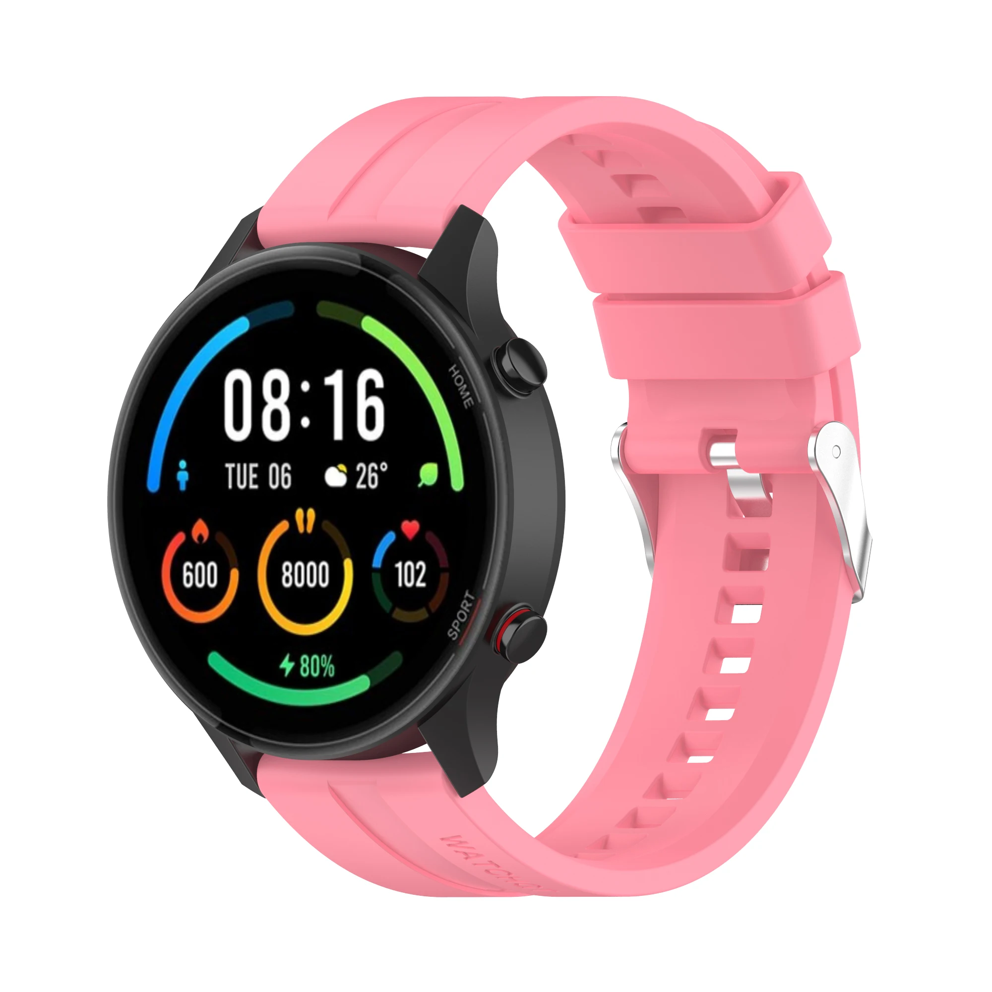 Sport Silicone Watchbands For Xiaomi Mi Watch Color Replacement Smart Watch Wristband Accessories For Amazfit GTR 2 /2e Bracelet