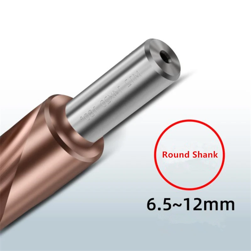 Broca escalonada de dos etapas de cobalto M35 HSS-CO, tornillo avellanado, taladro avellanador para perforación y biselado inoxidable