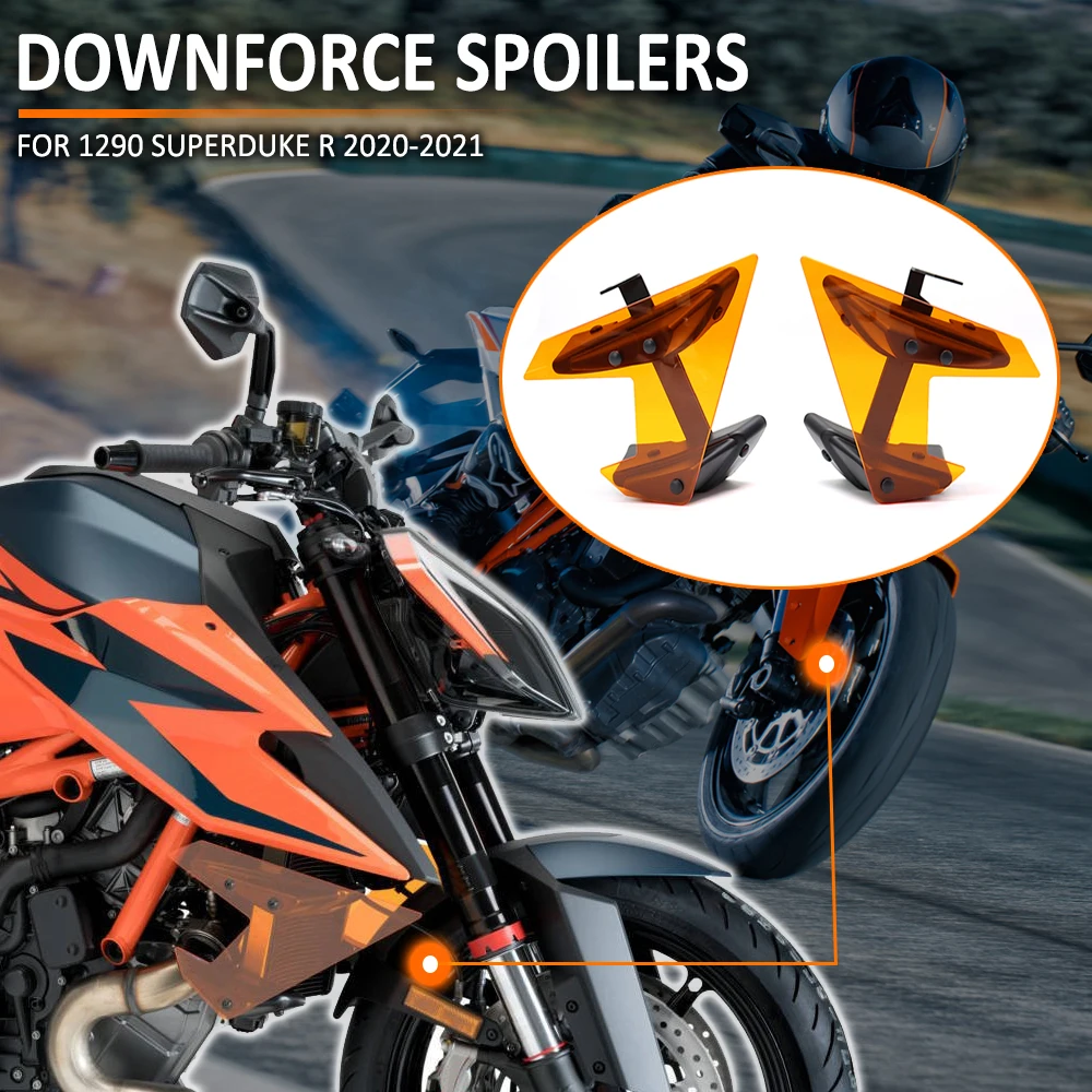 

NEW Motorcycle Parts Side Downforce Naked Spoilers Fixed Winglet Fairing Wing Deflectors Panel For 1290 SUPERDUKE R 2020 2021