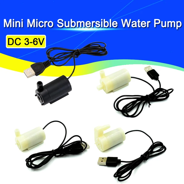 DC3-6V USB niski poziom hałasu bezszczotkowy silnik Pump120L/H Mini Micro zatapialne pompa wodna do zestawu Diy