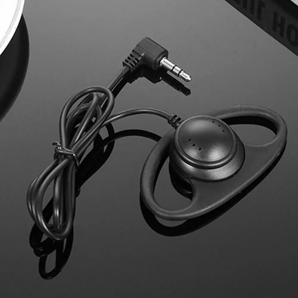 Single Ear D Type Listening Earphone 3.5 Mm Wired Headset (no Mic ) Comfort Earhook Headset