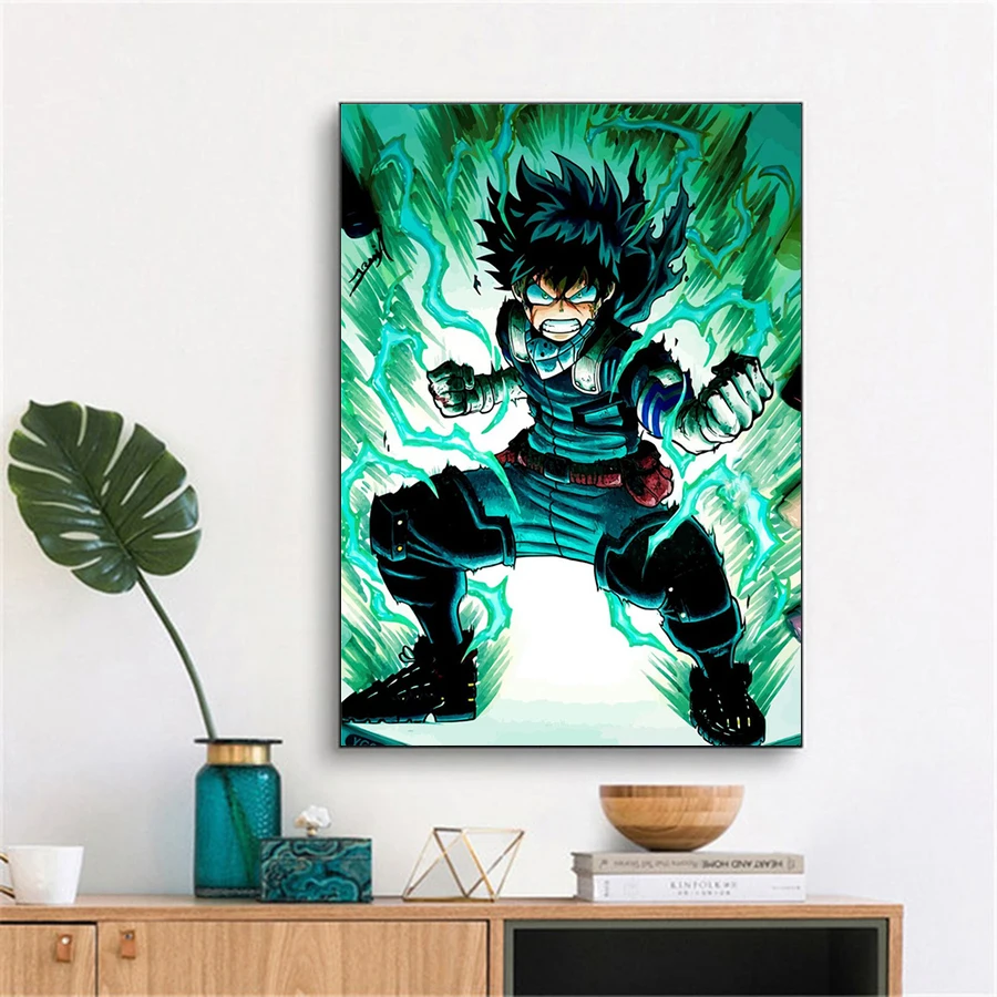 Diamentowe malowanie 5D DIY mój bohater Academia postać Anime obraz ściegu placu/okrągłe pełne wiertło haft mozaika Deco