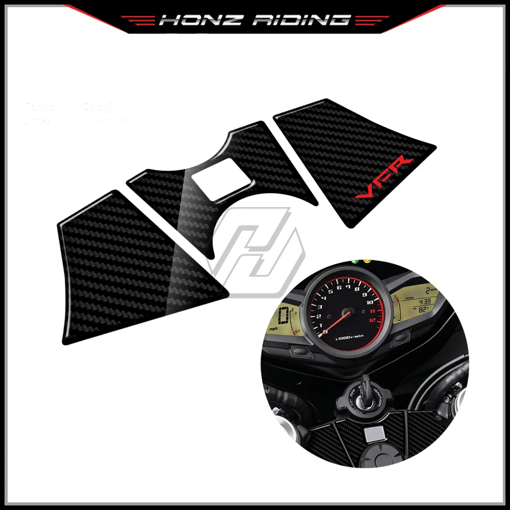 

For Honda VFR 1200 2010-2016 3D Carbon-look Upper Triple Yoke Defender