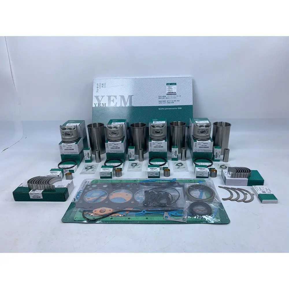 New Aftermaket Engine Part V1702 Cylinder Overhual Liner Kit With Engine Bearings Full Gasket Set Piston Rings Liner For Kubota